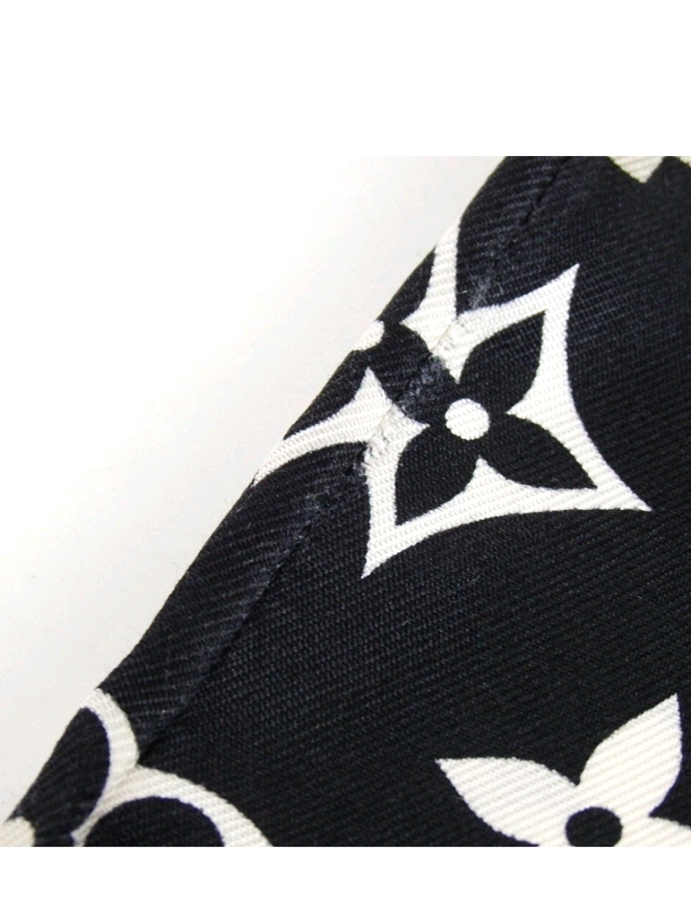 Louis Vuitton Black & White Monogram Silk Twilly Scarf - Picture 11 of 15